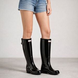Hunter Original Adjustable Gloss Tall Rain Boots